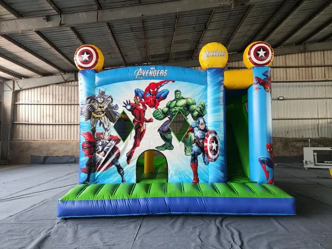 Super Hero Jumping Castle available for hire from Sydney Prime Bounce